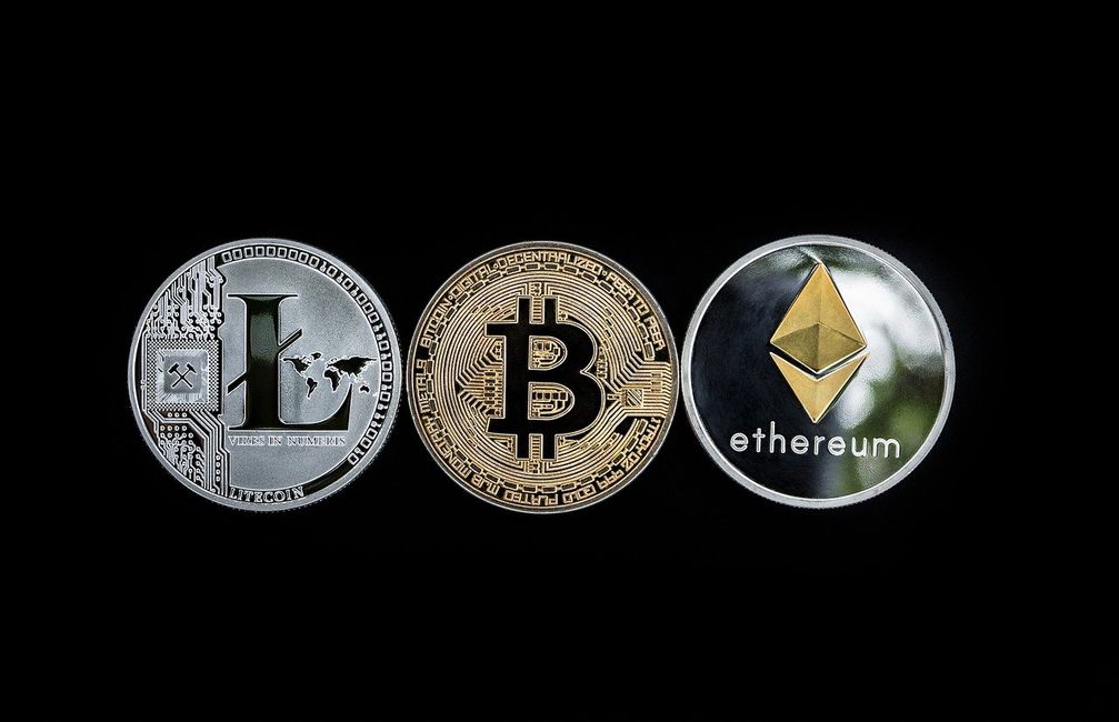 Litecoin, Bitcoin, Ethereum