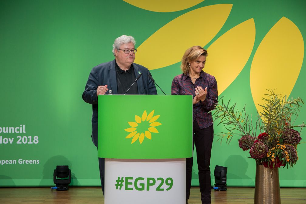 Reinhard Bütikofer und Monica Frassoni (2018)