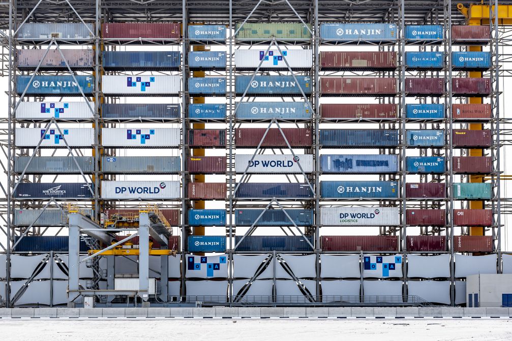 Boxbay Pilotanlage bei DP World in Dubai Bild: SMS group GmbH Fotograf: Klaus Poeggeler