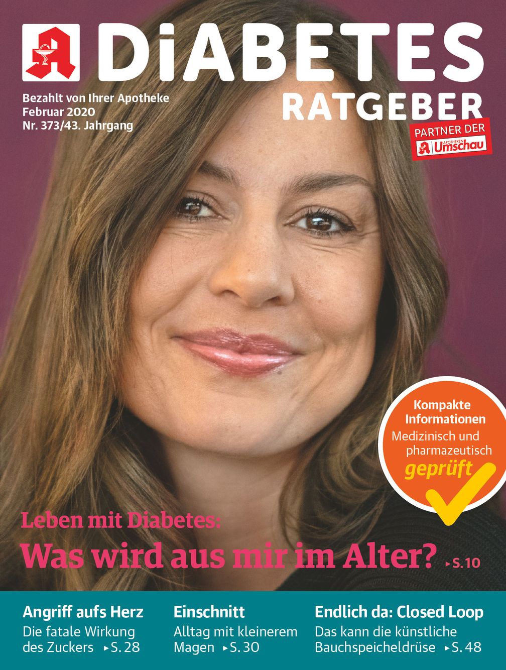 Titelbild Diabetes Ratgeber 2/2020. Bild: "obs/Wort & Bild Verlag - Gesundheitsmeldungen/Wort&Bild Verlag GmbH & Co. KG"