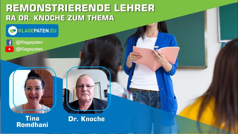 Bild: SS Video: Lehrer remonstrieren – RA Dr. Knoche redet Klartext - Remonstration ist Pflicht! KPTV#40" (https://youtu.be/Bdw50qEBKgU) / Eigenes Werk