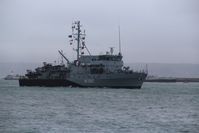 "Bad Rappenau" beim Einlaufen in den Hafen von Brest.