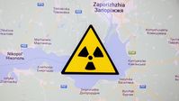 Symbolbild: Das Kernkraftwerk Saporoschje auf einer Online-Karte