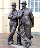 Statuen von Laurel und Hardy in Stan Laurels Geburtsstadt Ulverston (Symbolbild)
