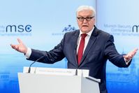 Außenminister Frank-Walter Steinmeier auf der Münchner Sicherheitskonferenz im Februar 2014