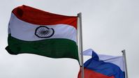 Staatsflaggen von Russland und Indien Bild: Sputnik / WITALI ANKOW