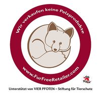 Logo Fur Free Retailer.