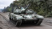 Ukrainischer Panzer nahe Isjum (14. September 2022)
