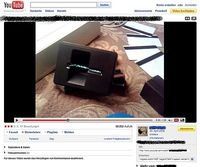 Screenshot eines YouTube Videos zum Equipment Verkauf