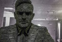 Schieferskulptur von Alan Turing. Bild: flickr.com/christopher brown