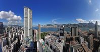Blick von Tsim Sha Tsui, Kowloon nach Hongkong Island
