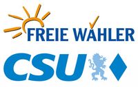 CSU und Freie Wähler Logos