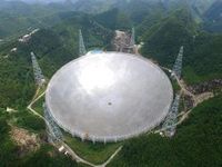 Radioteleskop: Der Durchmesser beträgt 500 Meter. Bild: fast.bao.ac.cn/en