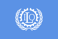 Flagge der Internationalen Arbeitsorganisation