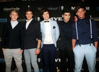 One Direction von links:Niall Horan, Liam Payne, Harry Styles, Zayn Malik, Louis Tomlinson