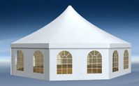 Achteckzelt für Hochzeiten, Feiern und mehr. Bild: RÖDER Zeltsysteme und Service AG