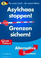 AFD Wahlkampfplakat (Innere Sicherheit)