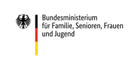 Bundesministerium für Familie, Senioren, Frauen und Jugend (kurz: BMFSFJ) Logo