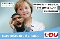 Angela Merkel ist nicht überall beliebt...