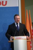 Frank Henkel bei der Landesmitgliederversammlung der CDU Berlin