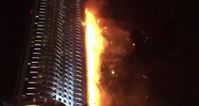 Screenshot aus dem Youtube.com Video "Fire at the Address hotel - Dubai"