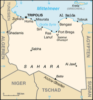 Karte Libyens Bild: de.wikipedia.org