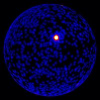 Der nördliche Himmel im Lichte von hochenergetischer Gammastrahlung nach der Detektion des Gammastra
Quelle: NASA/DOE/Fermi LAT Collaboration (idw)