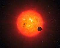 Der Exoplanet GJ1214b (Künstlerische Darstellung. Bild: ESO/L. Calçada