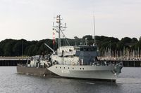 Minenjagdboot HOMBURG M1069 im Marinetuetzpunkt Kiel