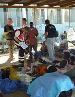Seit 17. Januar kann das Malteser Team im Franz-von-Sales-Krankenhaus in Port-au-Prince arbeiten. Bild: Malteser Hilfsdienst / Christoph Zeller 