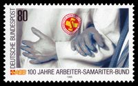 100 Jahre ASB: deutsche Briefmarke von 1988