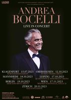 Andrea Bocelli Tour 2023Deutschland, Österreich und Schweiz