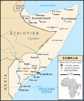 Karte von Somalia. Bild: de.wikipedia.org / Lencer