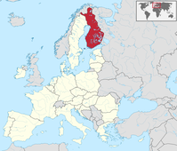 Finnland aif der Karte