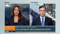 Europaabgeordneter David McAllister auf Nachrichtensender WELT: "Ich sehe wirklich nicht, was die Europäische Union noch tun kann" / Bild: "obs/WELT/WeltN24 GmbH"