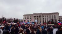Ukraine: Die Demonstranten "einer für alle, alle für einen!" fordert die Befreiung der Odessa-Aktivist Anton Davidchenko, 23. März 2014. Bild: Partei: Vodnik - wikipedia.org