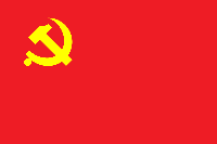Flagge der Kommunistischen Partei Chinas (KPCh)