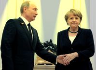 Angela Merkel und Wladimir Putin (2015)