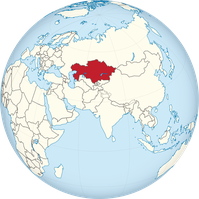 Kasachstan auf der Welt