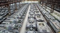 Archivbild: Ausgemusterte belgische Leopard 1 in einer Lagerhalle (Panzerproduktion) Bild: Gettyimages.ru / Anadolu Agency