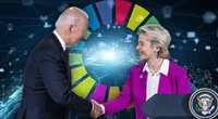 Bild: Hintergrund: Freepik; Biden/Von der Leyen: The White House (gemeinfrei); Komposition: Wochenblick / Eigenes Werk