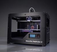 Schwarzes Stahl-Gehäuse: 3D-Drucker im eleganteren Look. Bild: MakerBot