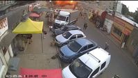 E xplosion in Konstantinowka, Screenshot aus Video. Bild: RT