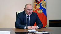 Der russische Präsident Wladimir Putin bei der Sitzung des Nationalen Sicherheitsrates Russlands am 3. März 2022