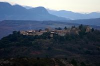 Blick auf das legendenumwobene Dorf Rennes-le-Château