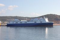 Die Norman Atlantic, vormals Scintu, im Hafen von Olbia (2013)