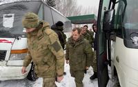 Aus ukrainischer Gefangenschaft befreite russische Soldaten Bild: Russisches Verteidigungsministerium / Sputnik