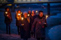 Fackelwanderung am Winterstrand in der Lübecker Bucht Bild: Olaf Malzahn Fotograf: Olaf Malzahn