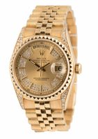 Eine Rolex Day-Date in 18 Karat Gelbgold mit 145 Diamanten (Neupreis damals ca. 80'000 D-Mark, heutiger Auktionswert mindestens 100'000 Euro)