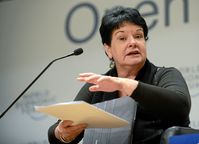 Sharan Burrow speaking at the 2013 World Economic Forum meeting